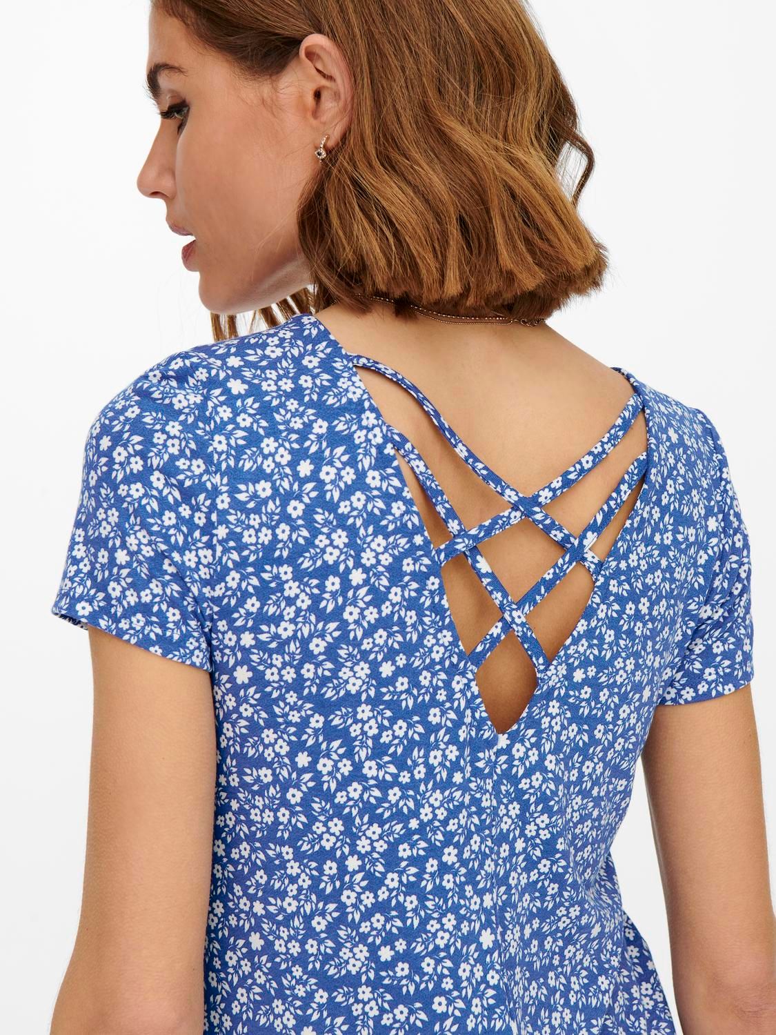 Damen ONLBERA BACK LACE UP S/S DRESS JRS