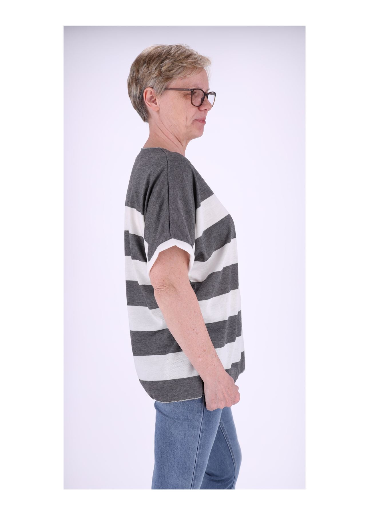 T-Shirt Damen Blockstreifen