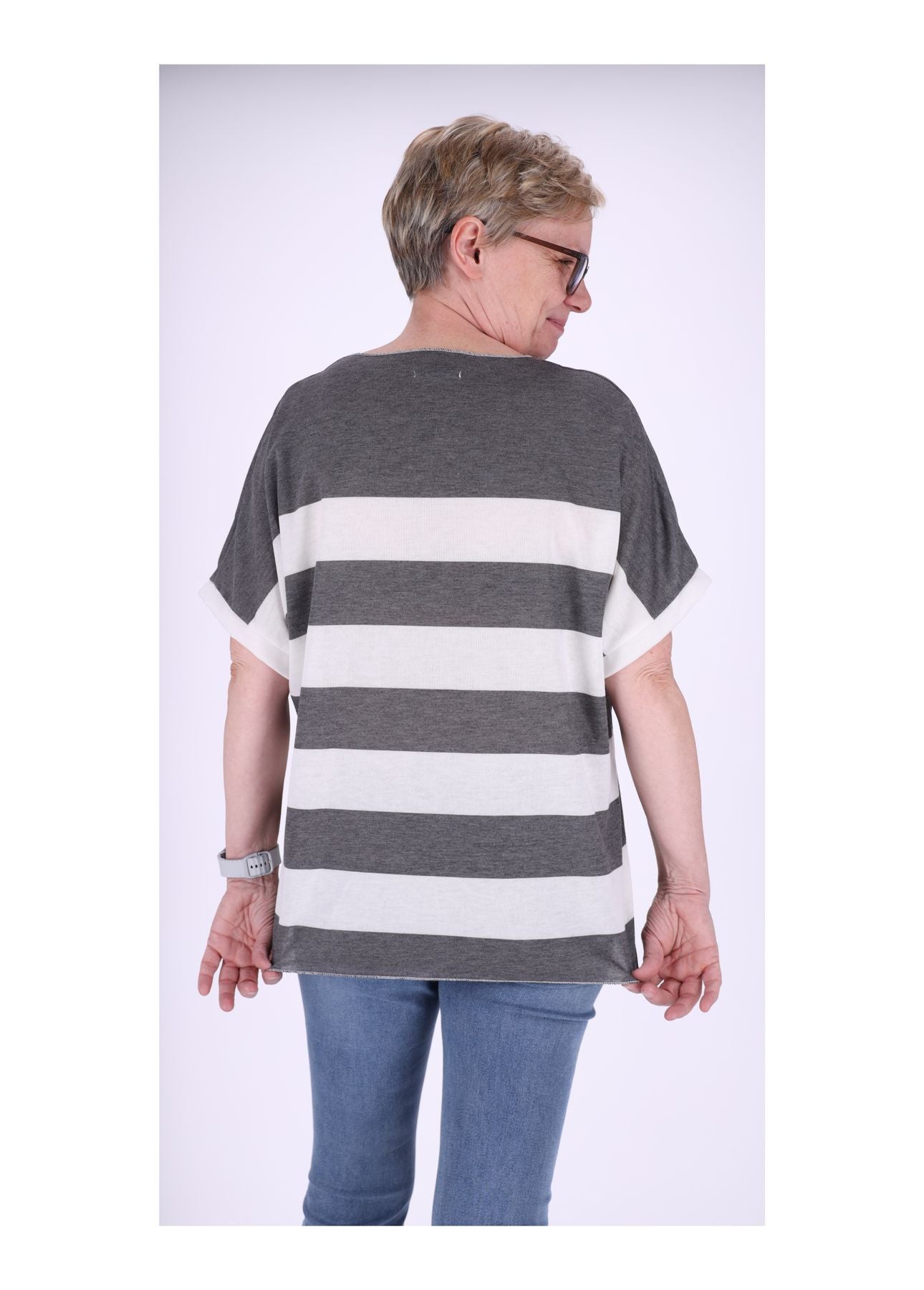 T-Shirt Damen Blockstreifen