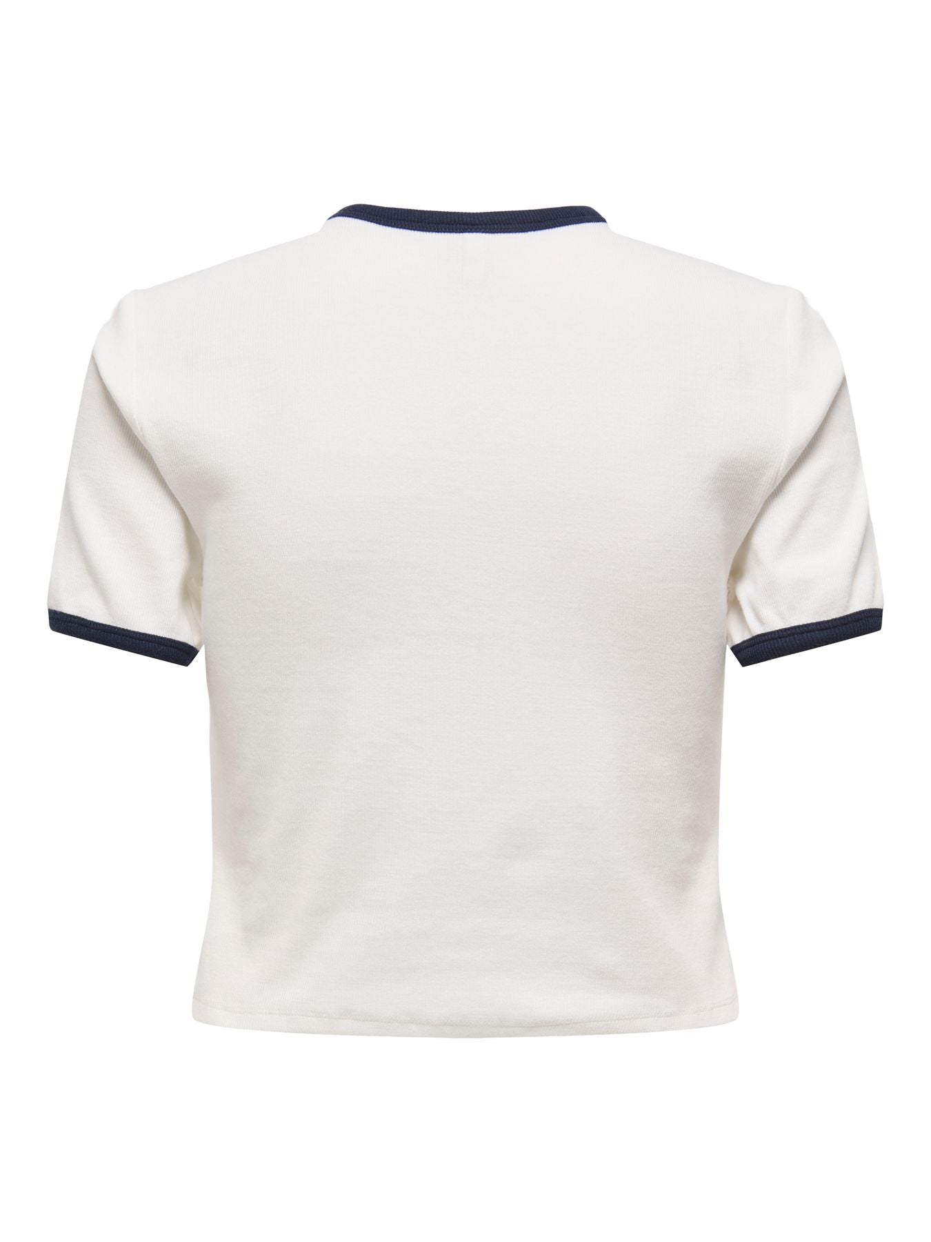 Damen ONLVIKKA S/S RIB O-NECK SHORT TOP C