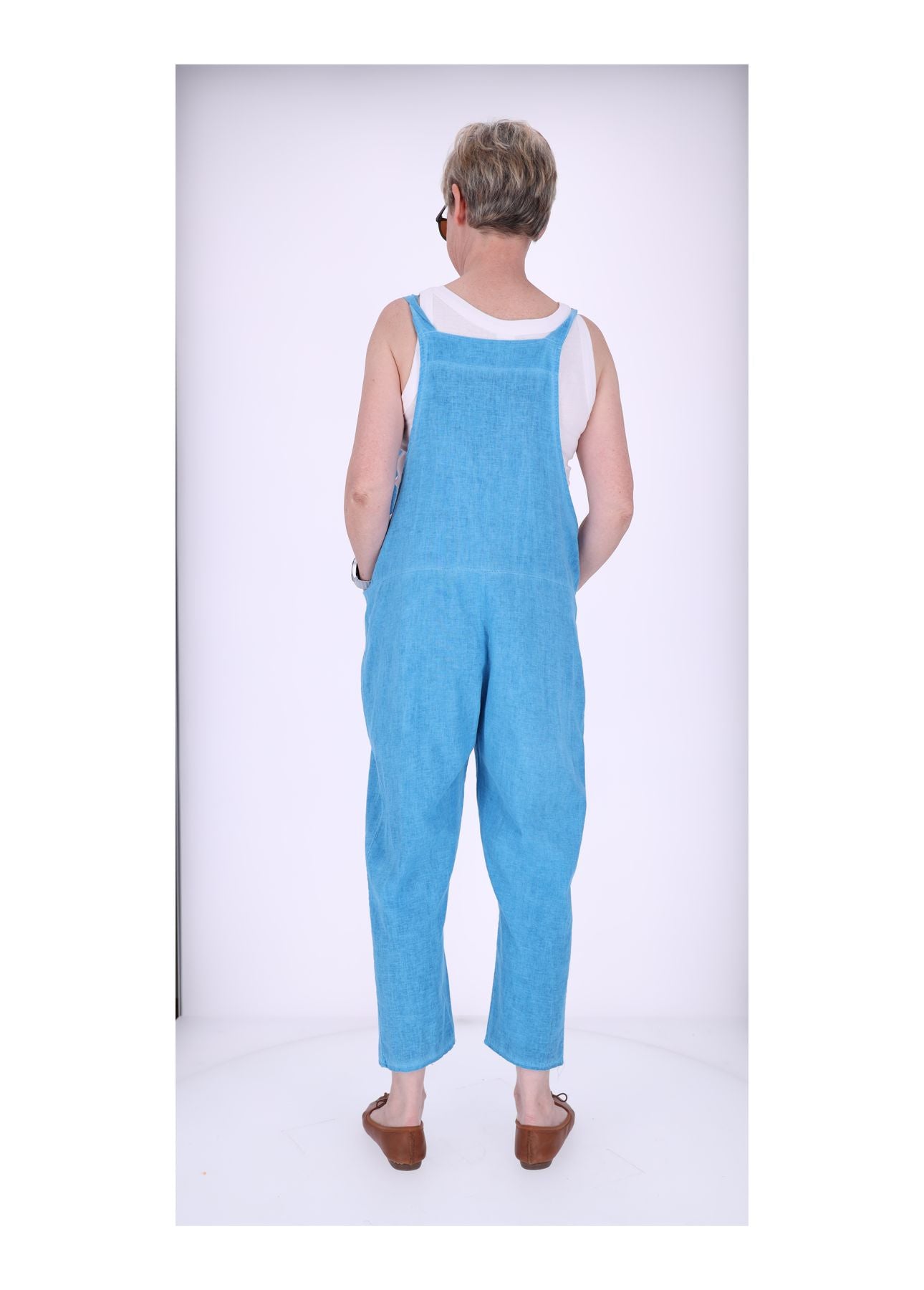 Latzhose Damen Leinen