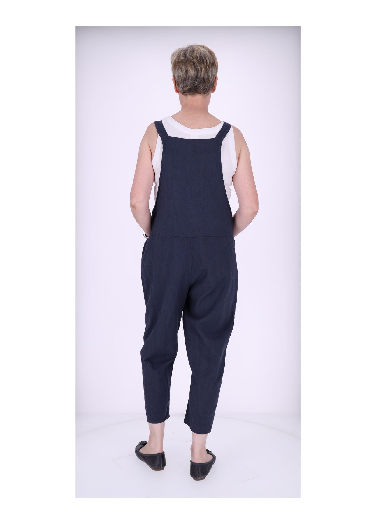 Latzhose Damen Leinen