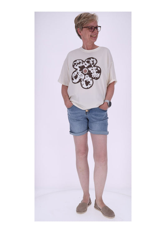 T-Shirt Damen AOP Kuhfell