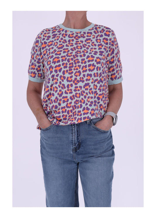 T-Shirt Damen Leo Neon