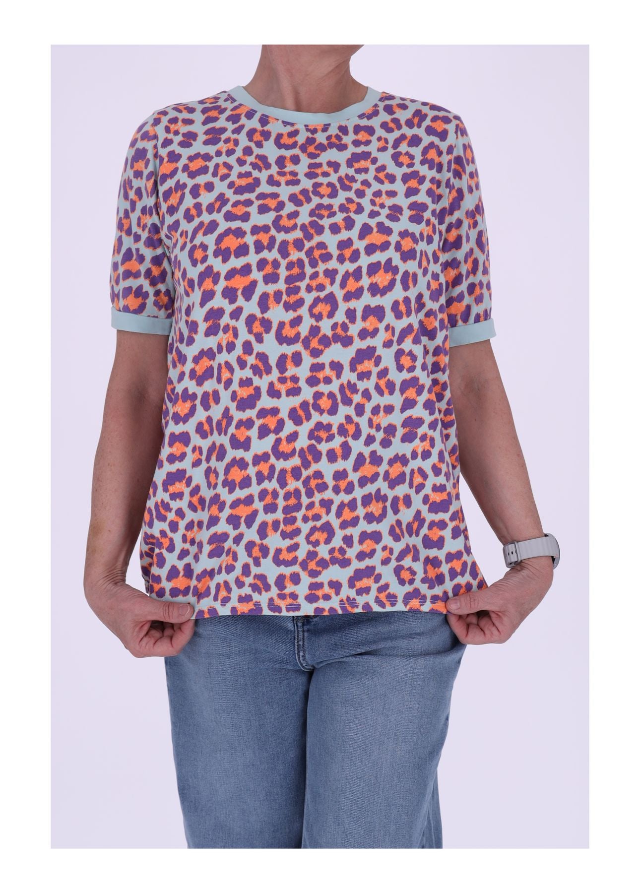 T-Shirt Damen Leo Neon
