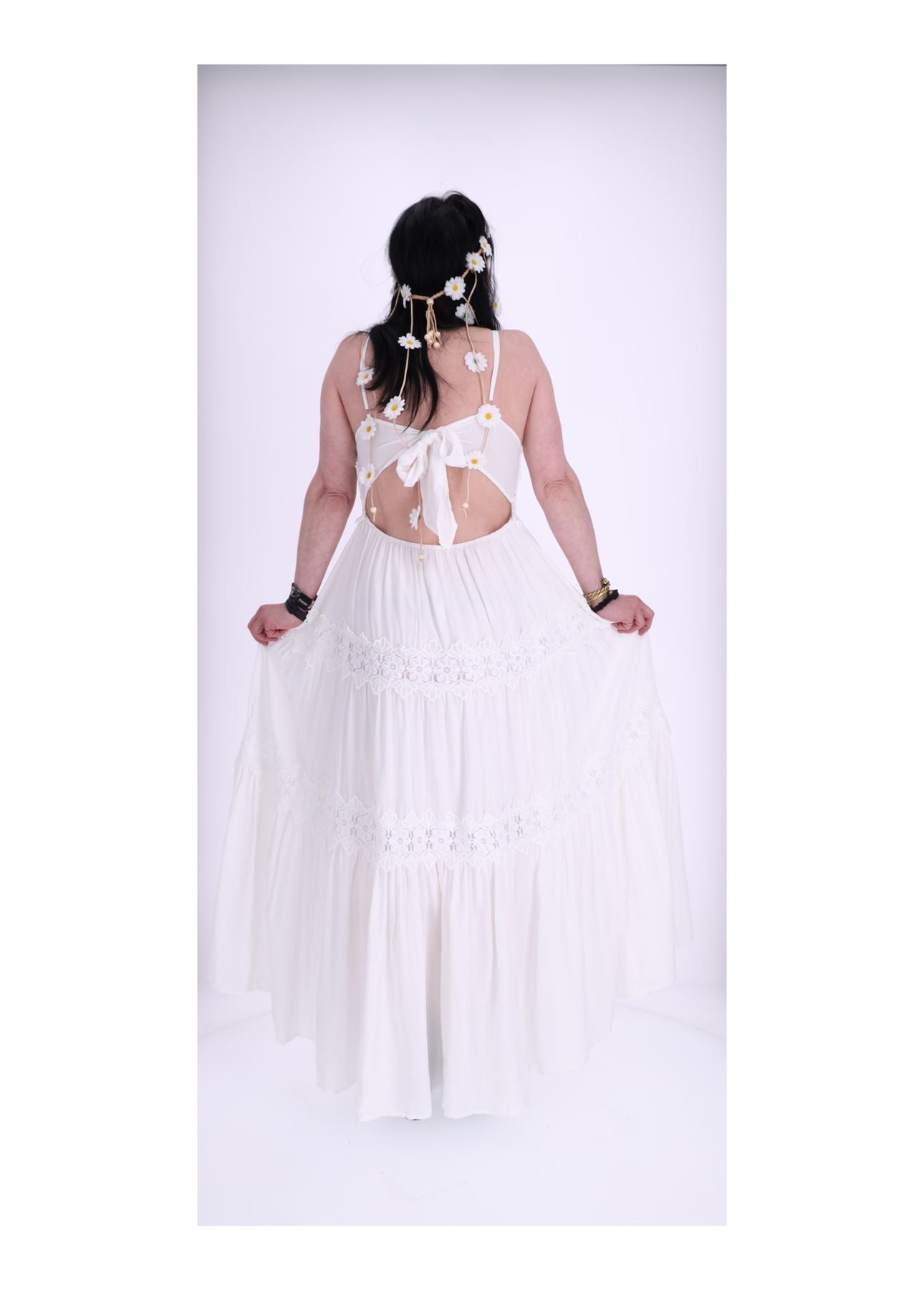 Trägerkleid Maxi Spitze