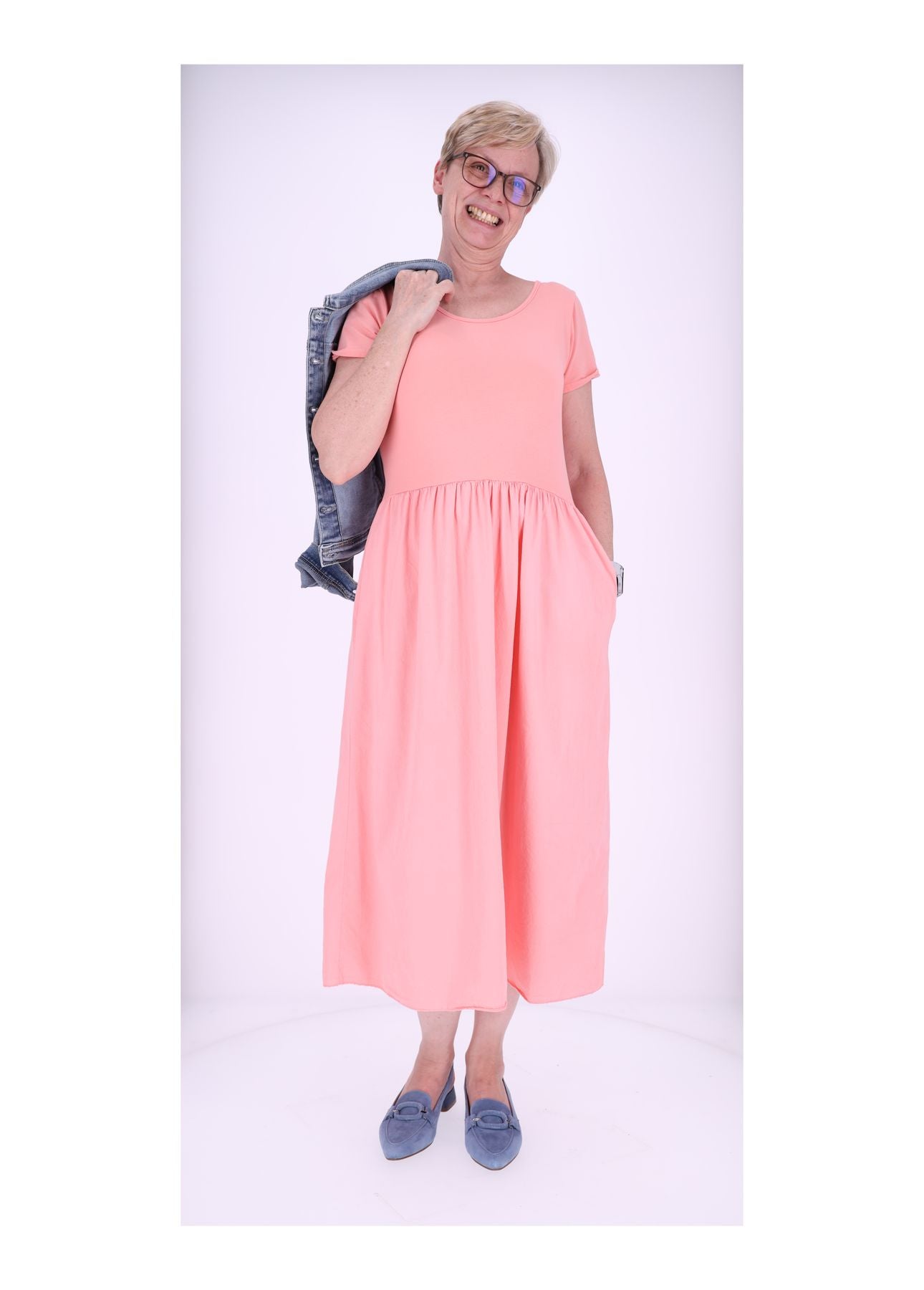 T-Shirtkleid Damen weiter Rock