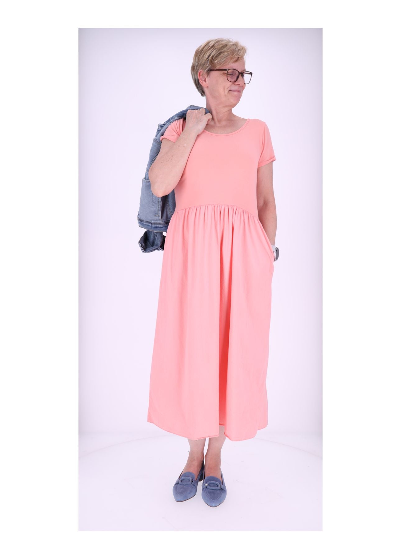 T-Shirtkleid Damen weiter Rock