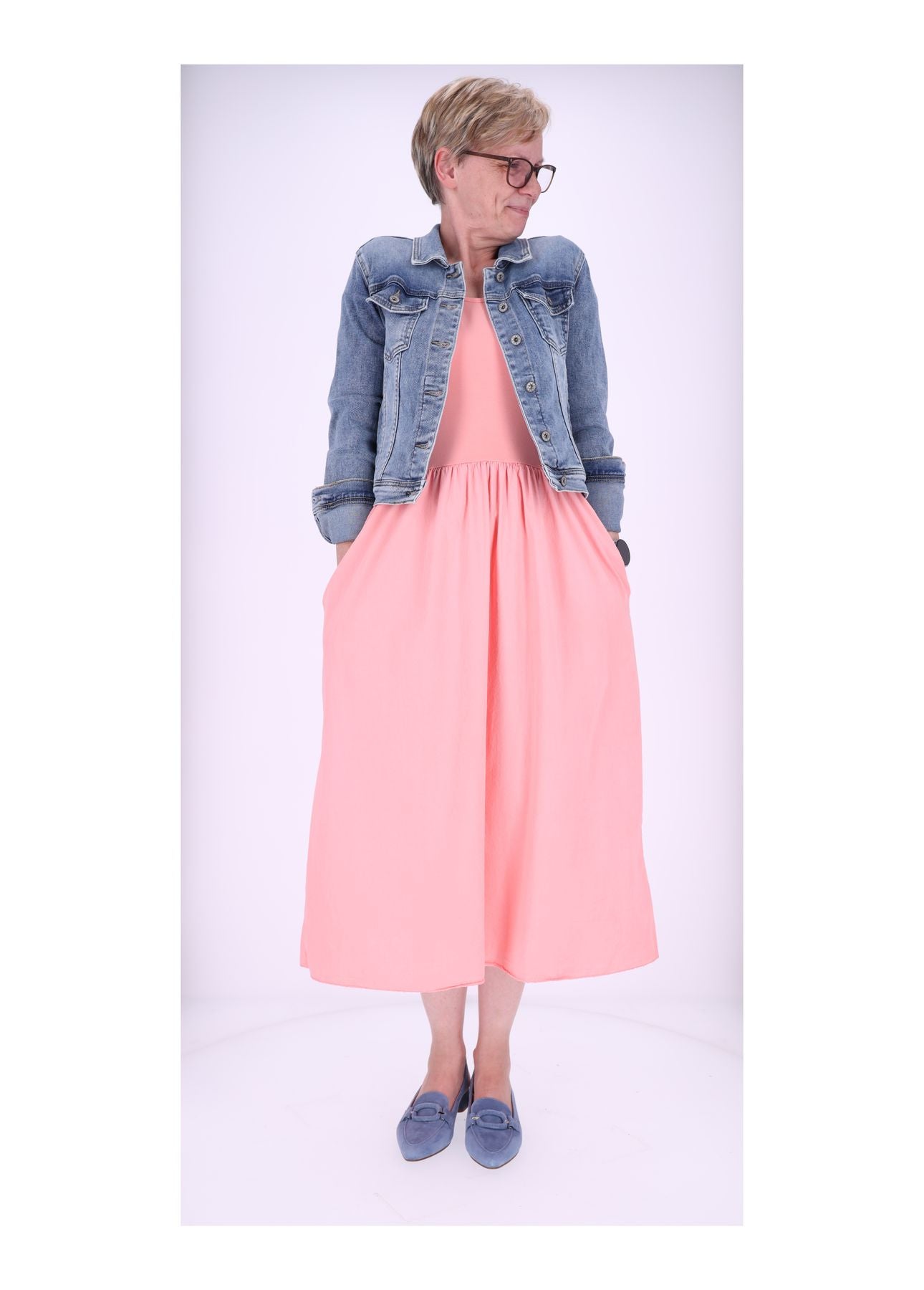 T-Shirtkleid Damen weiter Rock