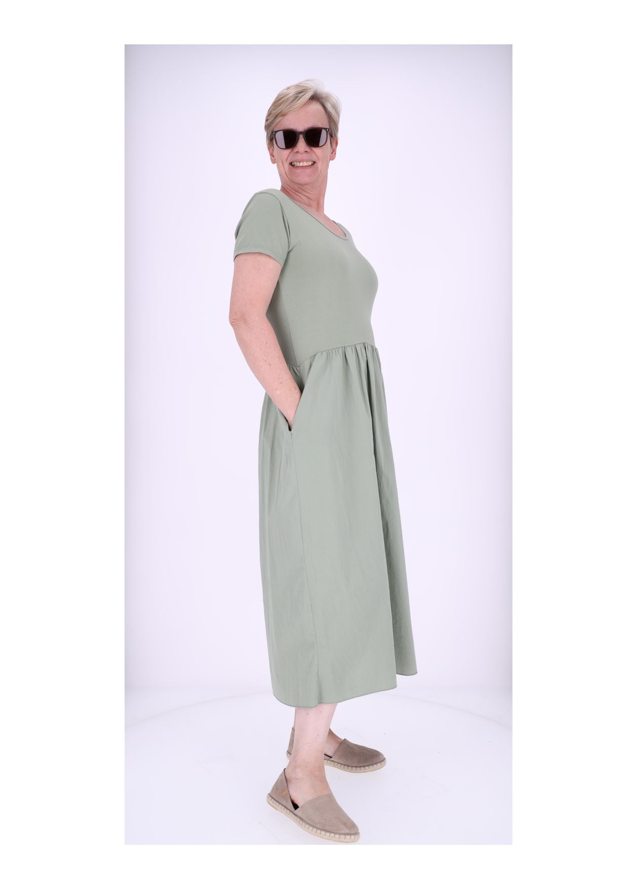 T-Shirtkleid Damen weiter Rock