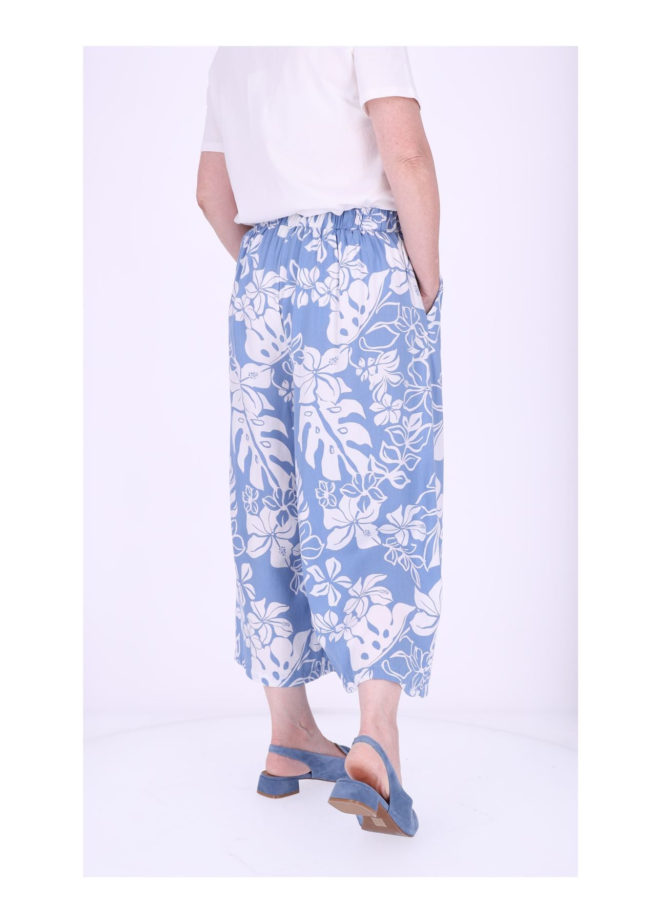 Culotte Damen Print Blumen
