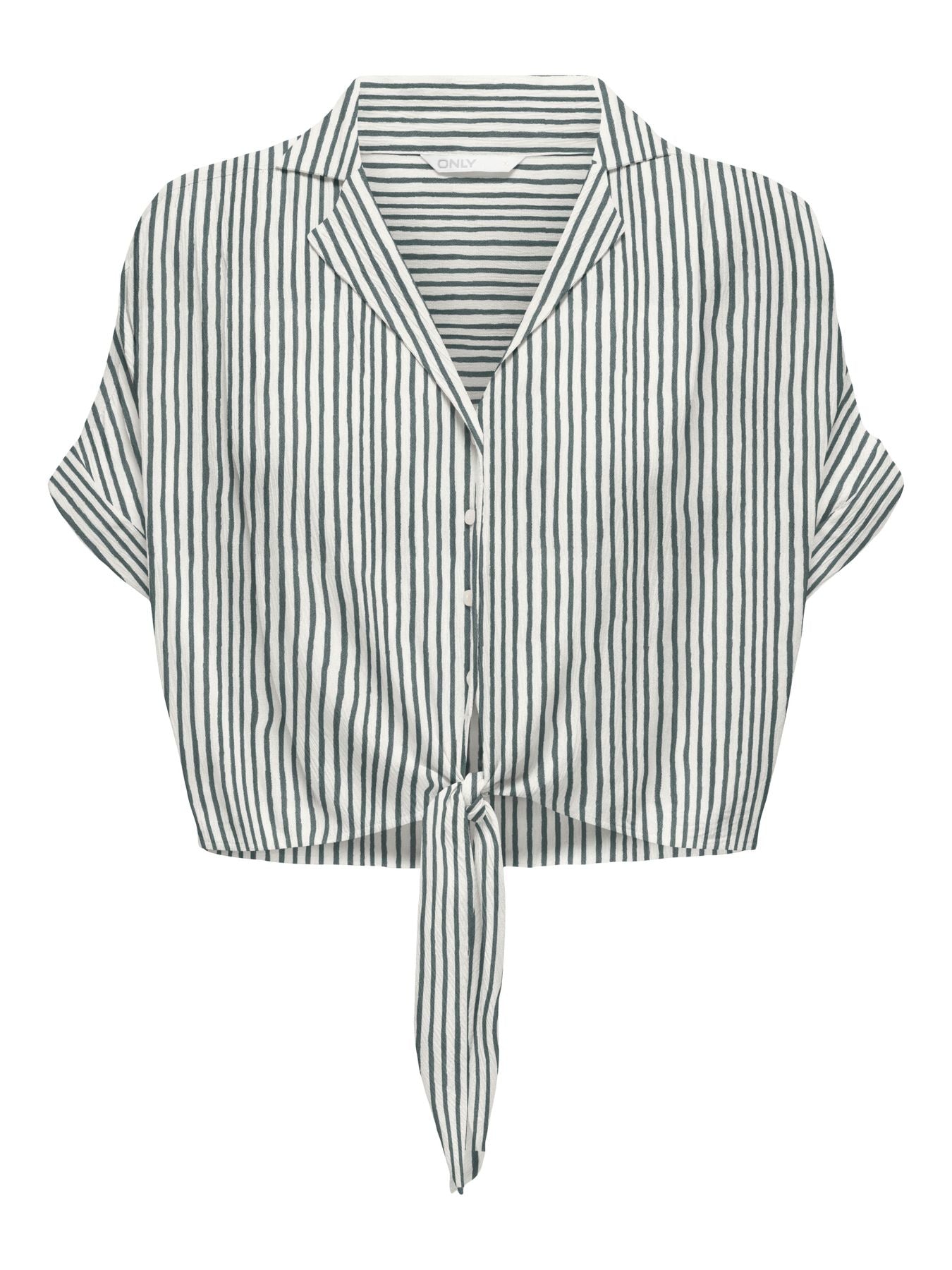 Damen ONLPAULA LIFE S/S TIE SHIRT WVN NOO