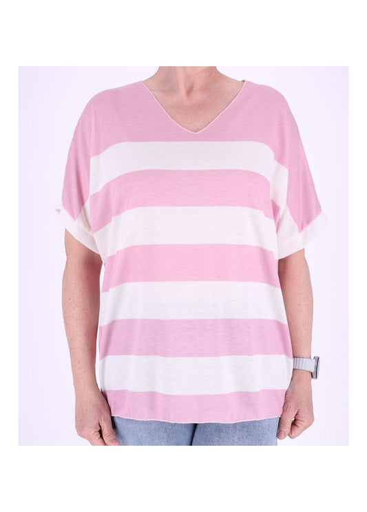 T-Shirt Damen Blockstreifen