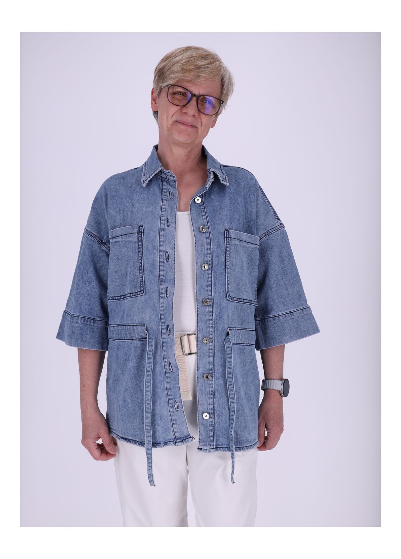 Bluse Jacke Jeans Damen