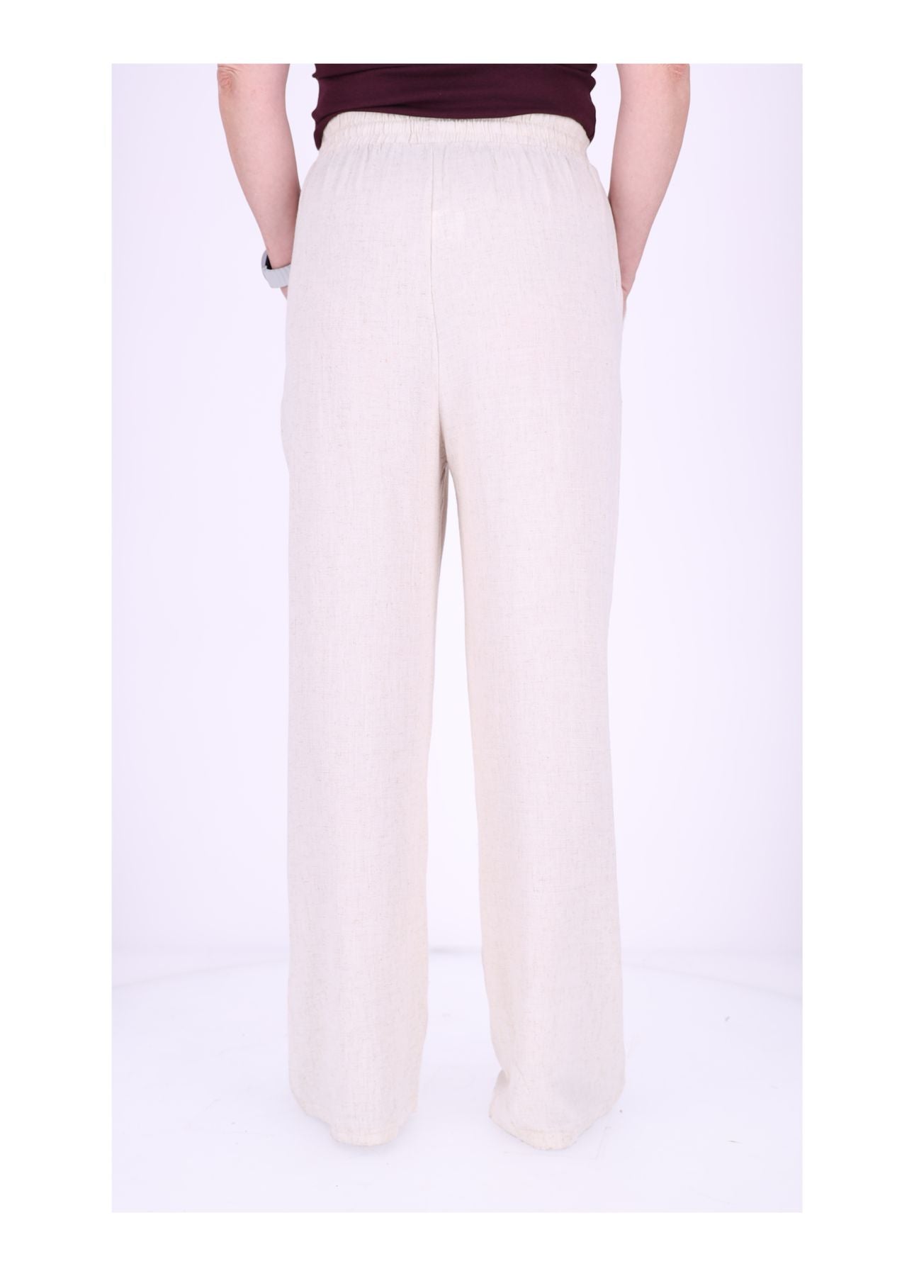 Schlupfhose Damen Leinenoptik