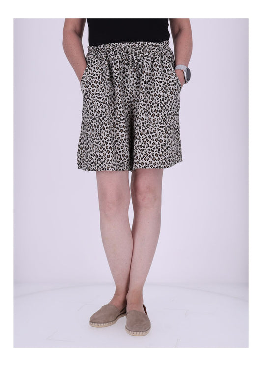 Short Damen kurz Print Leo