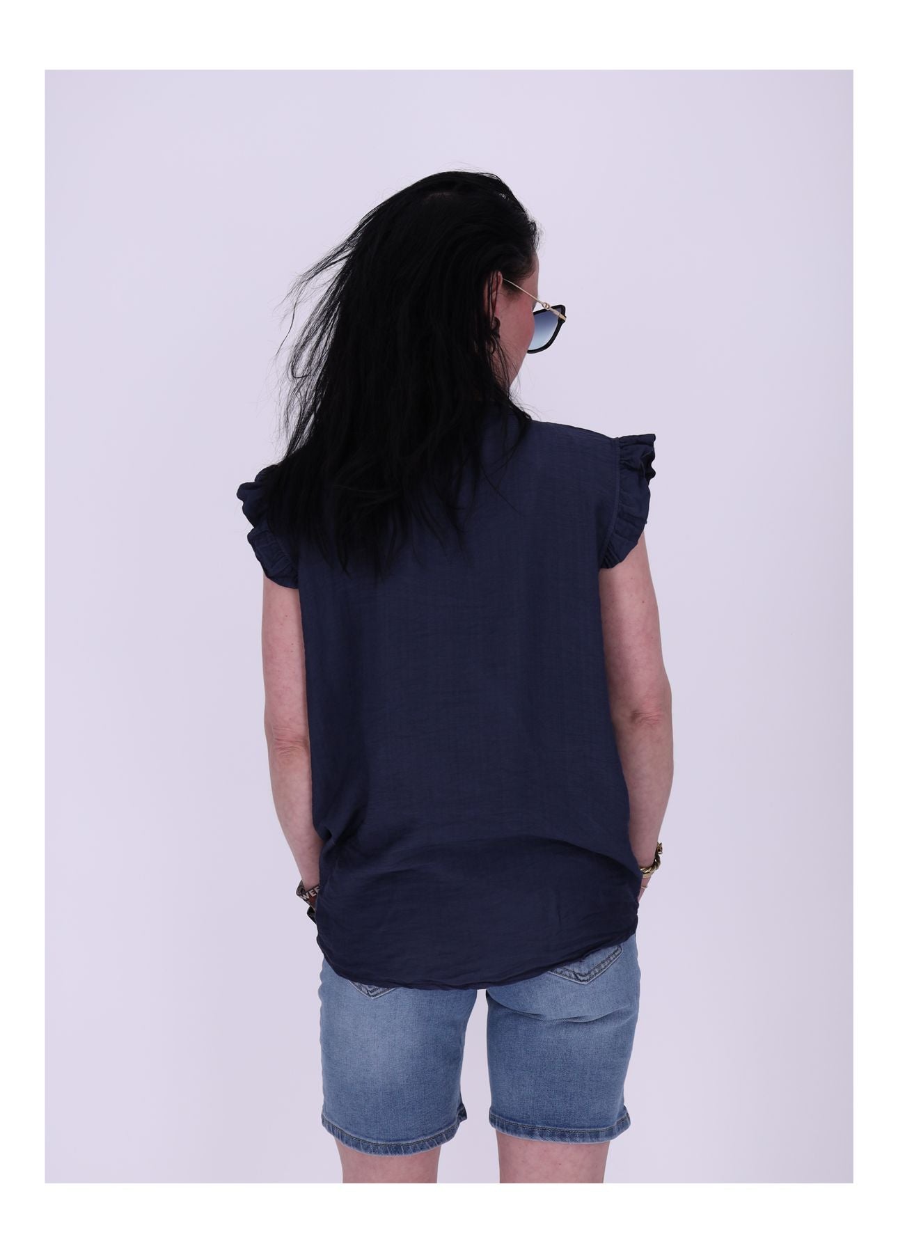 Damen Top Rüschen