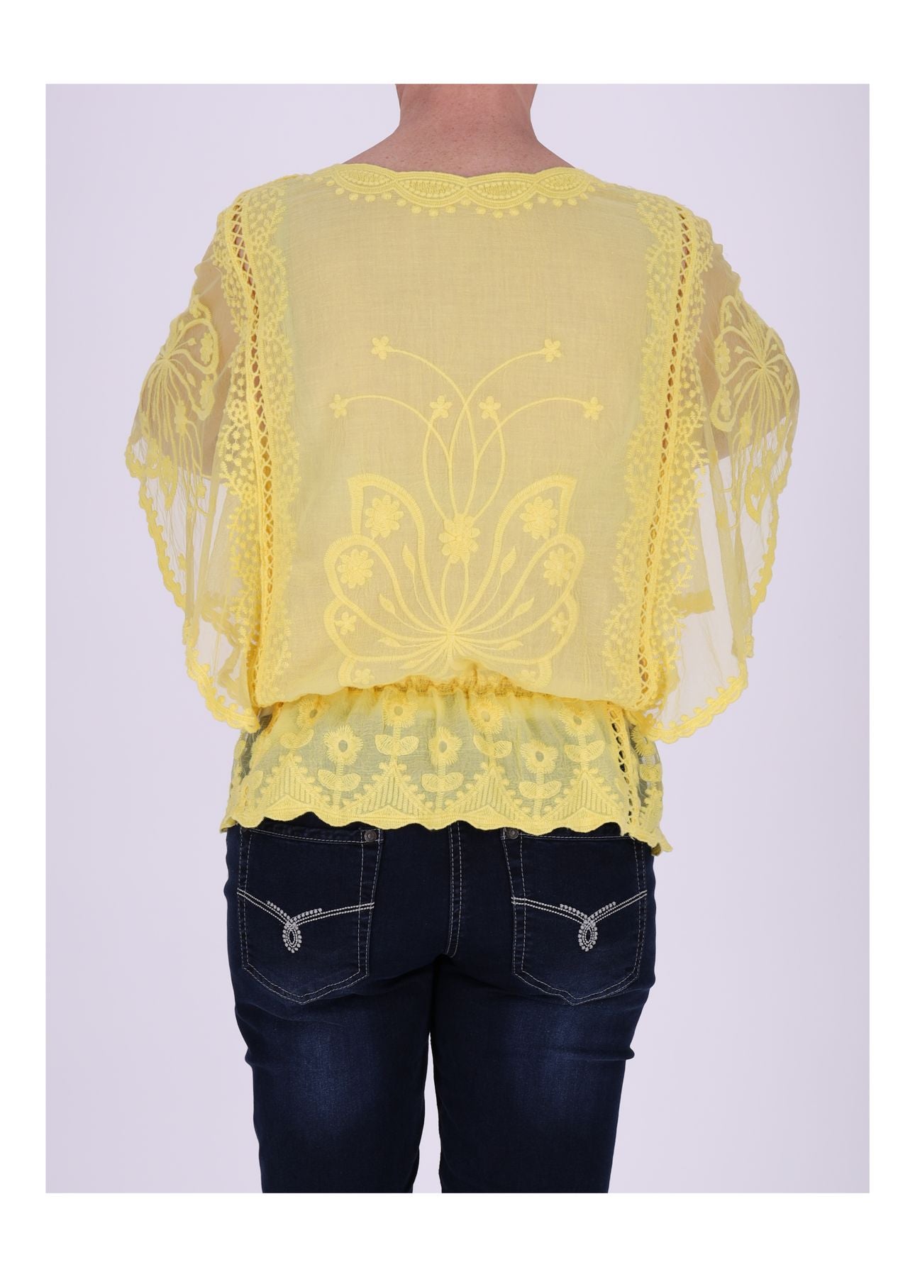 Damen T-Shirt Spitze