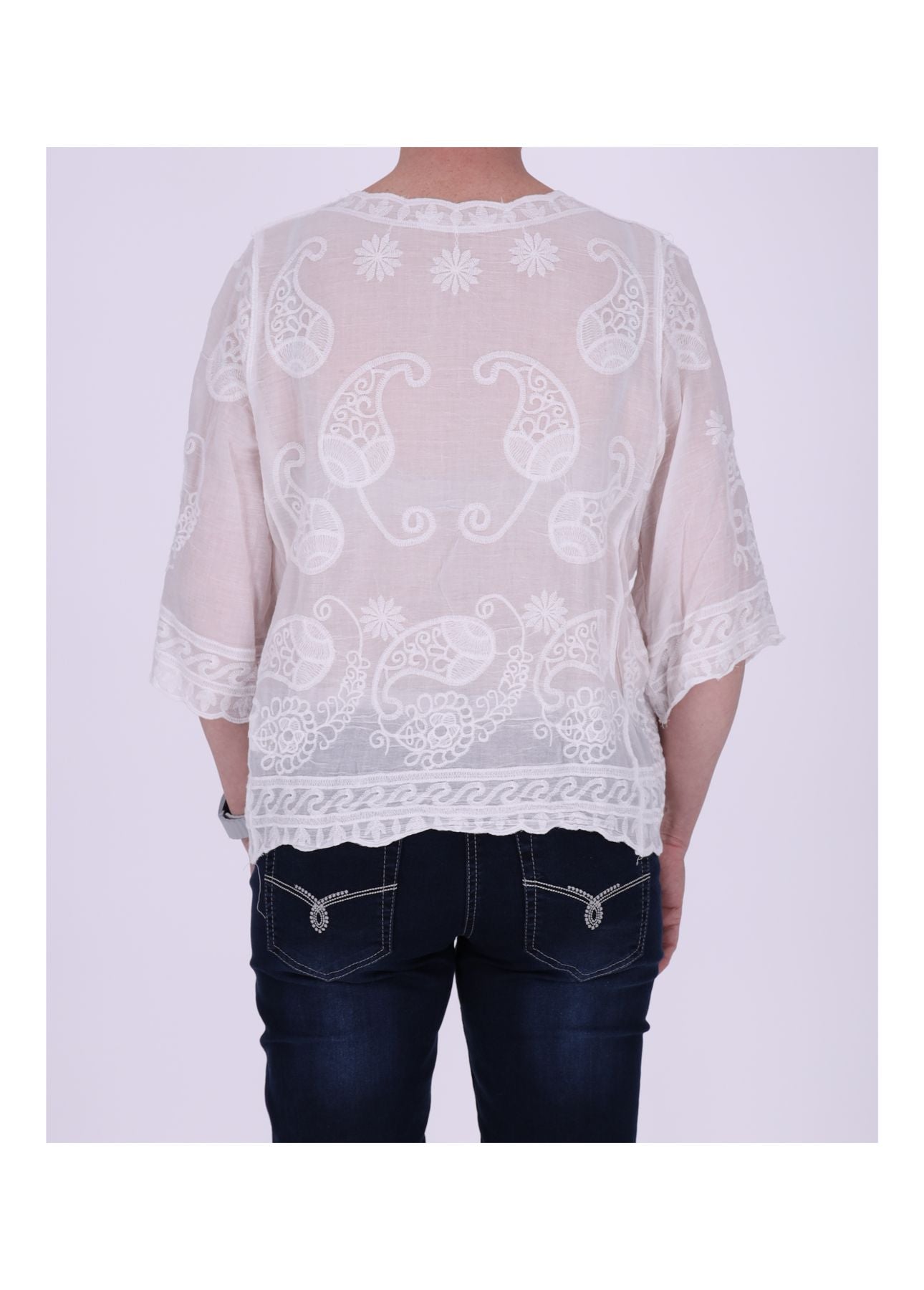 T-Shirt Damen Stickerei