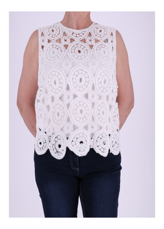 Häkelshirt Damen ohne Arm