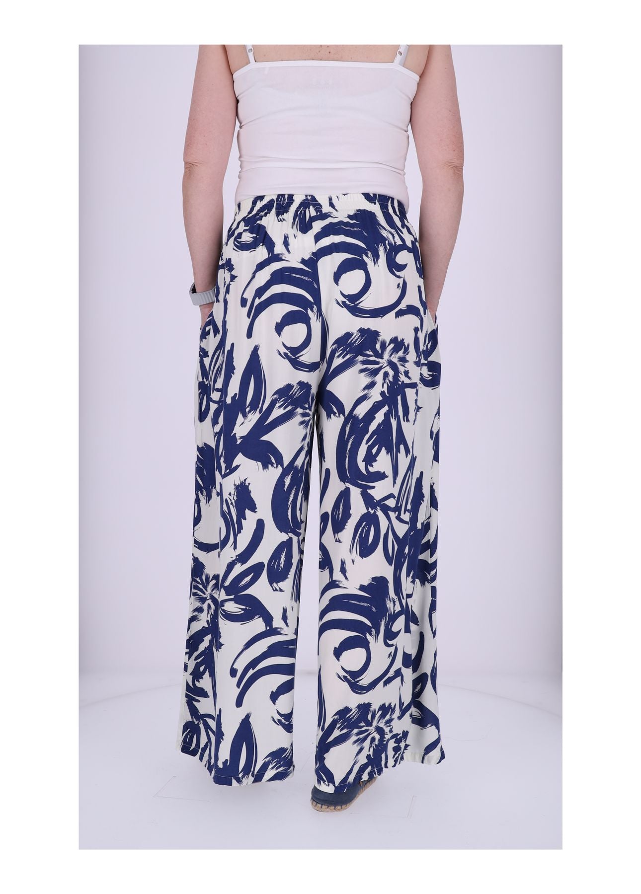 Schlupfhose Damen Print Floral