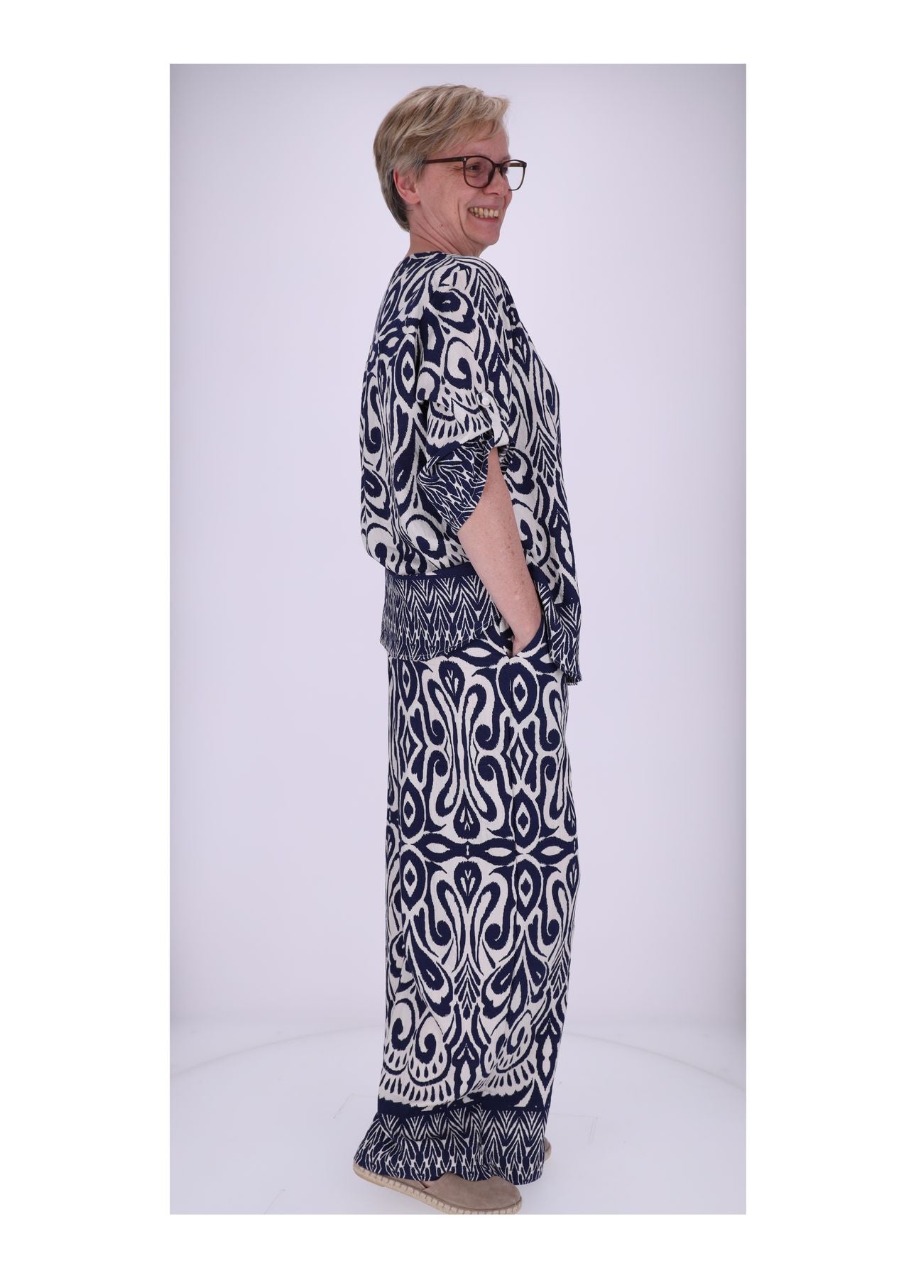 Schlupfhose Damen Print Grafisch