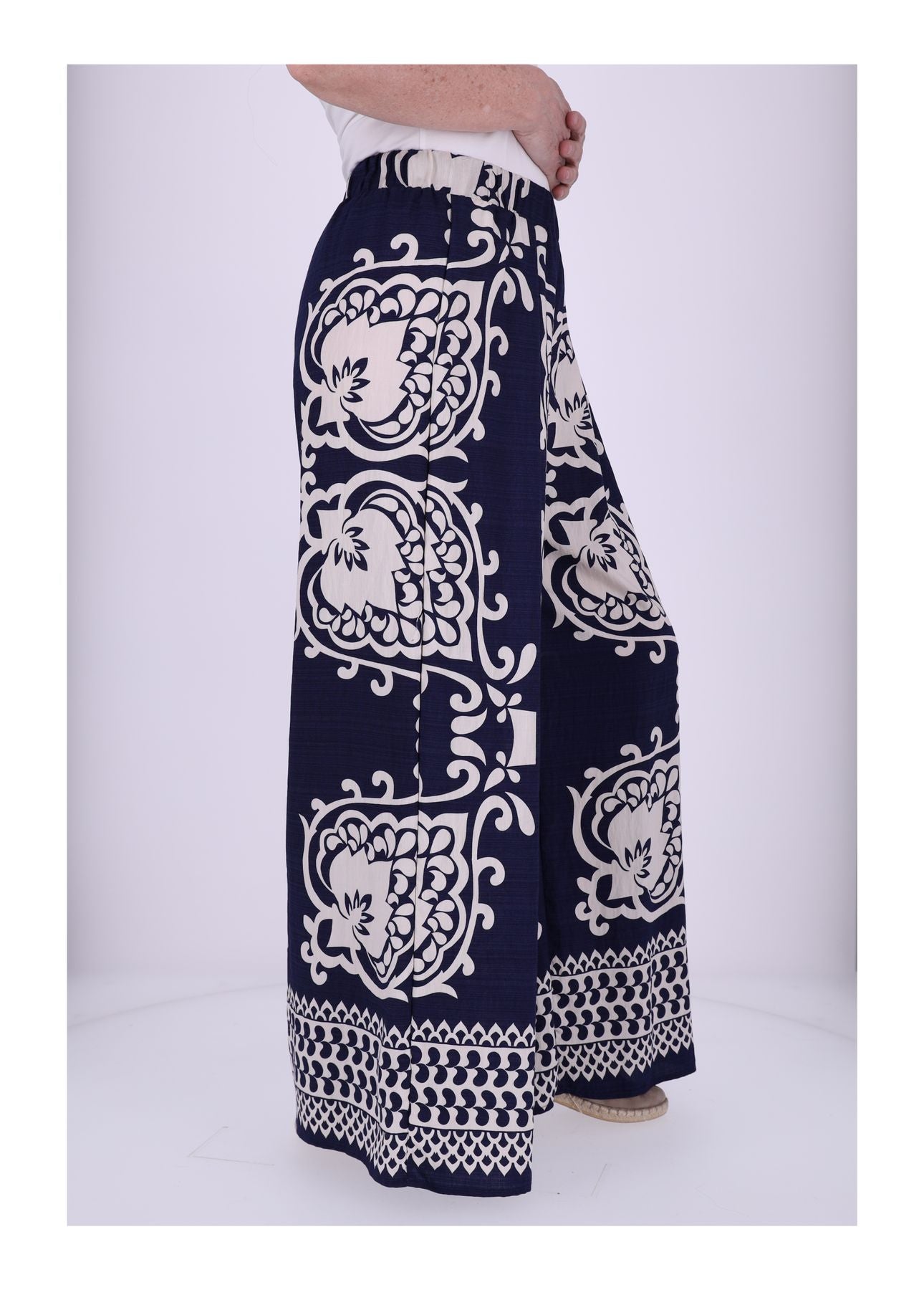 Schlupfhose Damen Print Floral