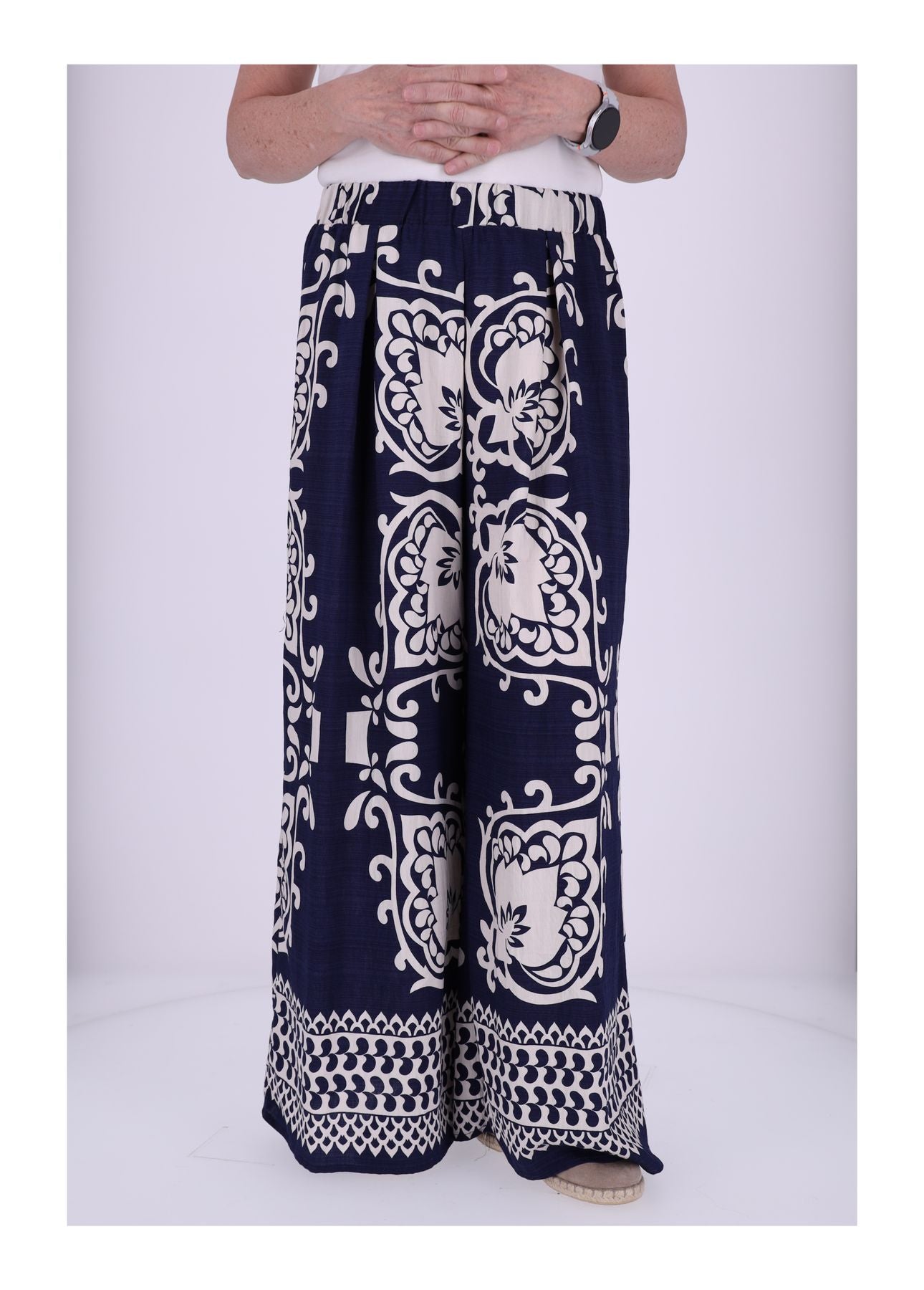 Schlupfhose Damen Print Floral