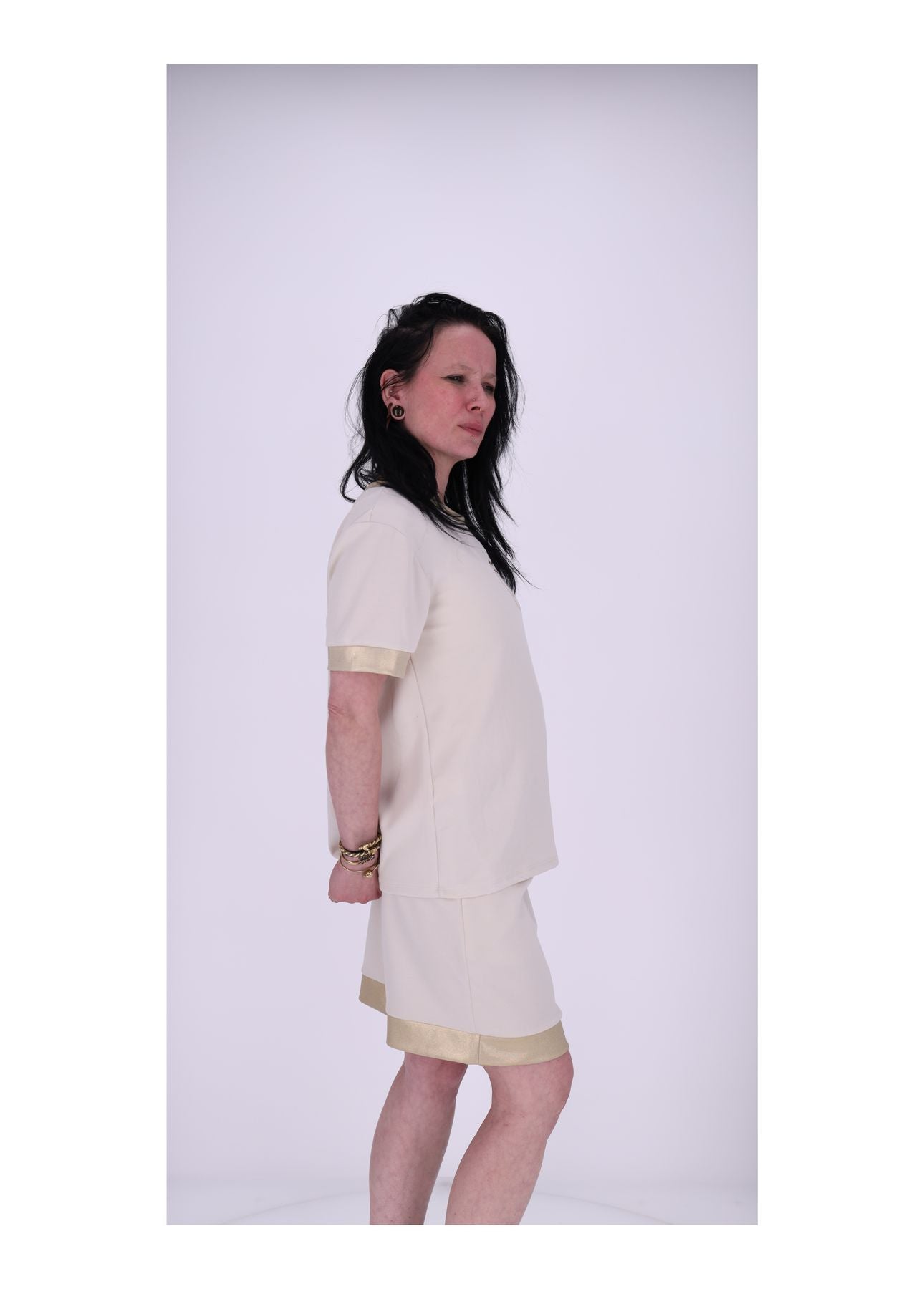 T-Shirt Goldene Applikationen