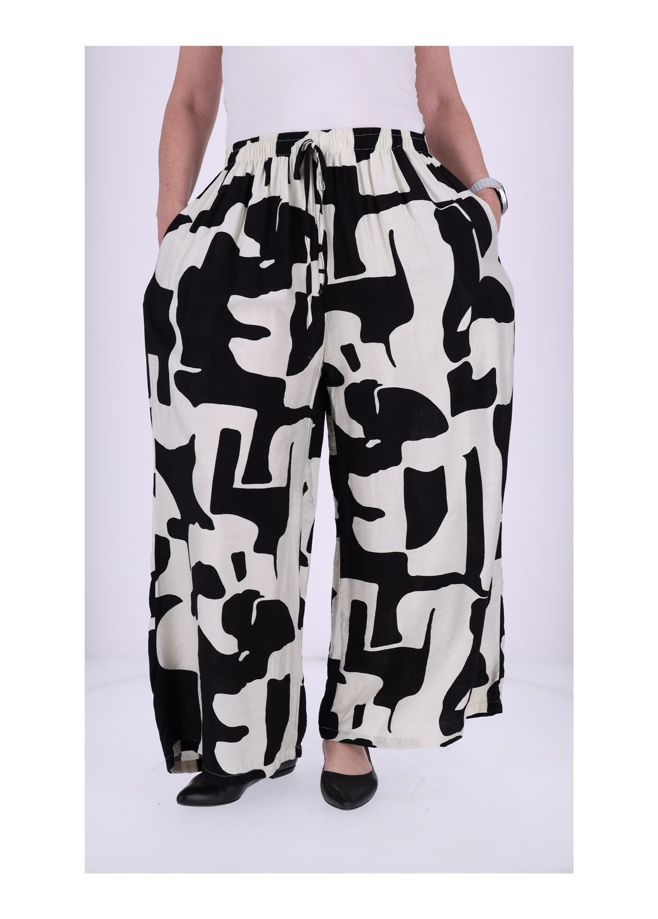Schlupfhose Damen Print grafisch