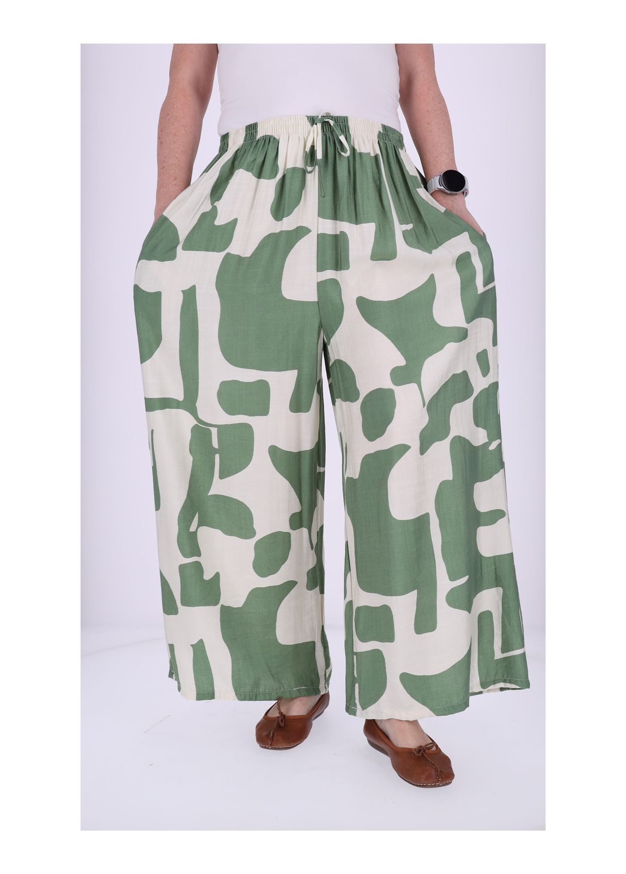 Schlupfhose Damen Print grafisch