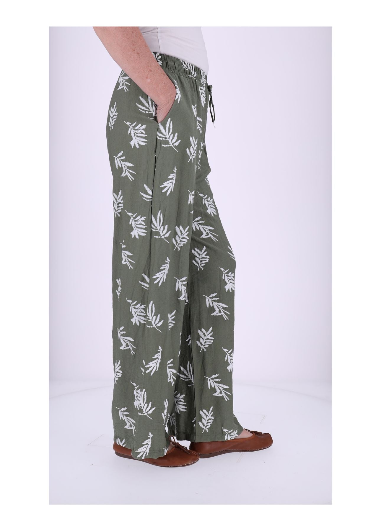 Schlupfhose Damen Geflockt Wedel