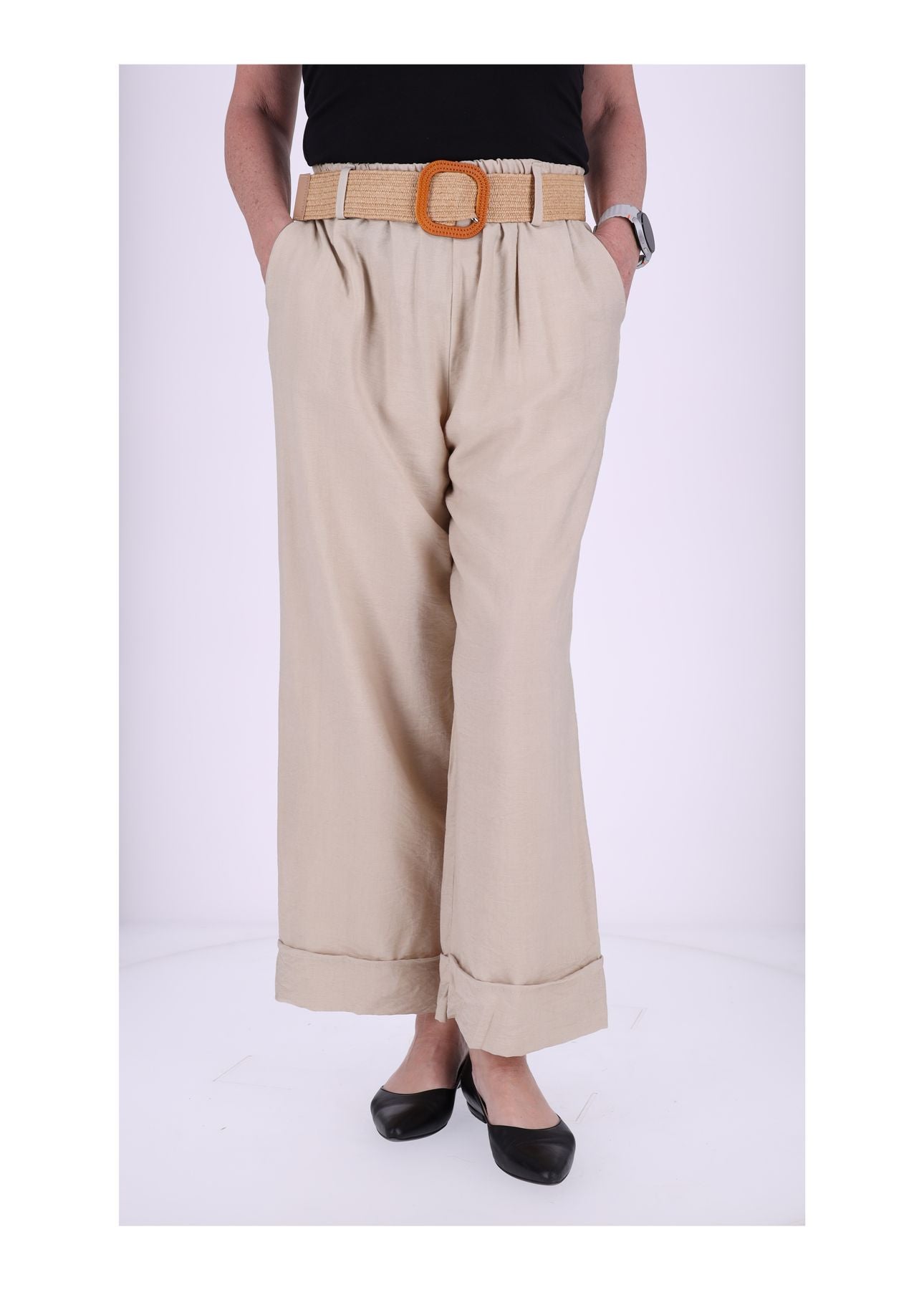 Hose Damen mit Stretchgürtel