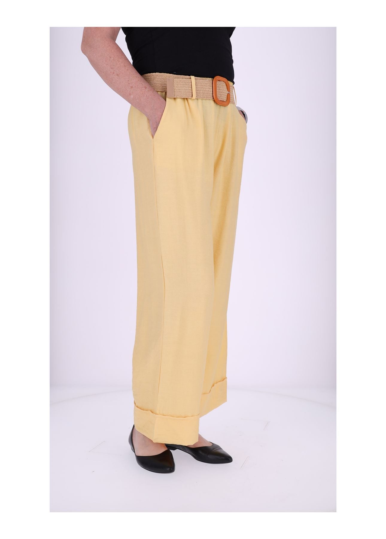 Hose Damen mit Stretchgürtel