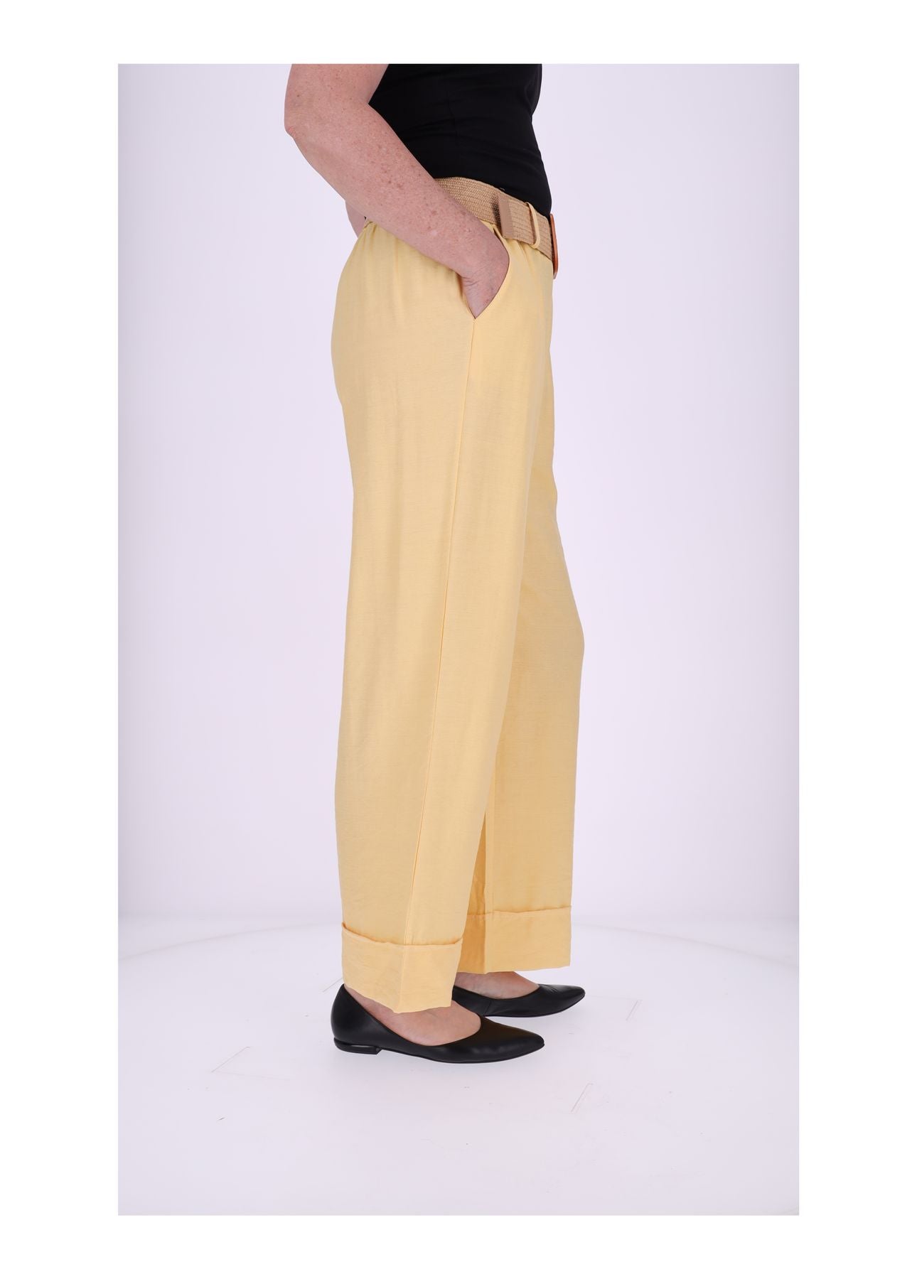 Hose Damen mit Stretchgürtel
