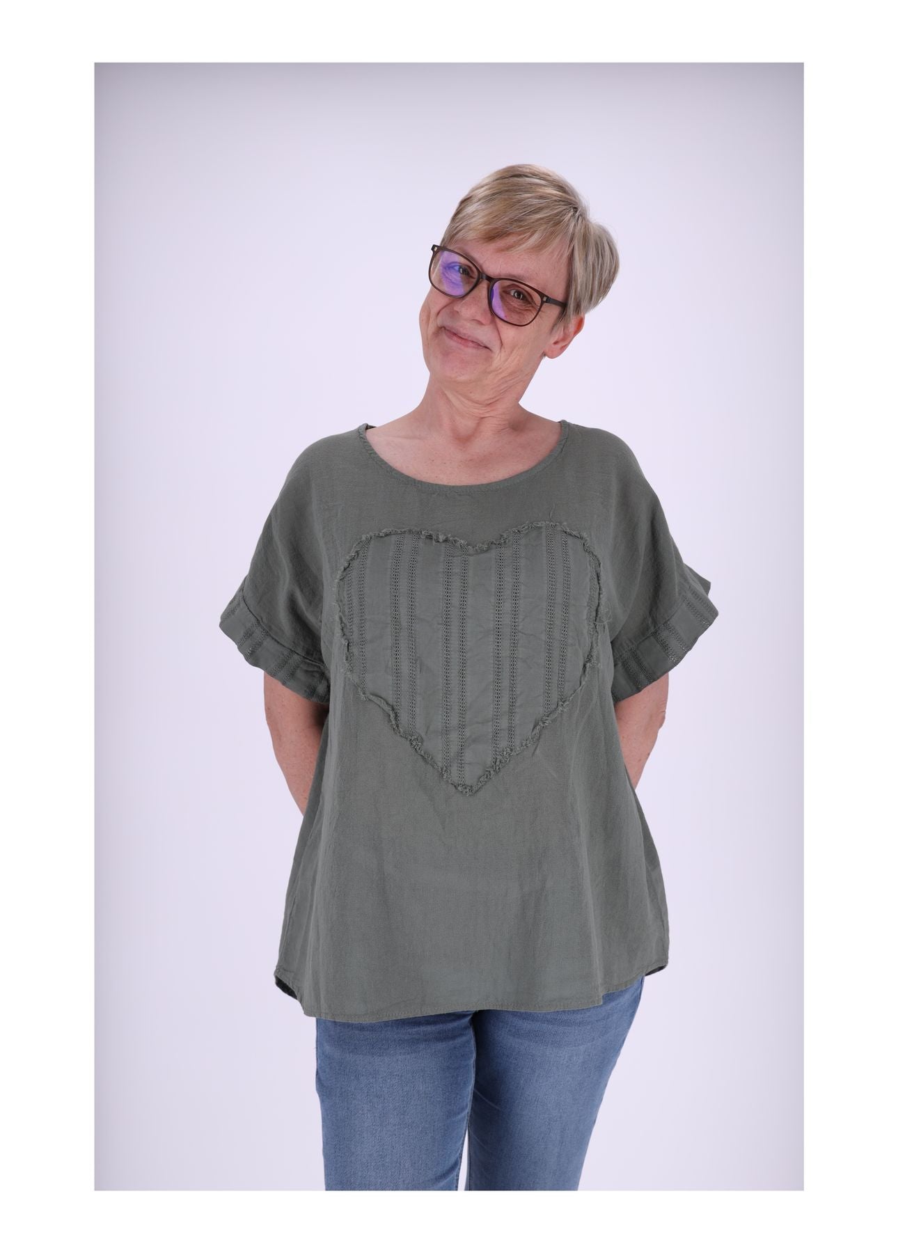 T-Shirt Damen Herz