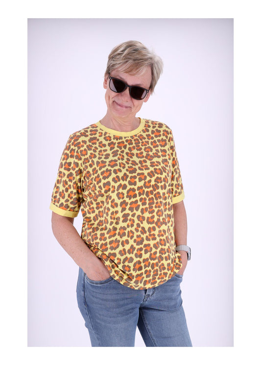 T-Shirt Damen Leo Neon