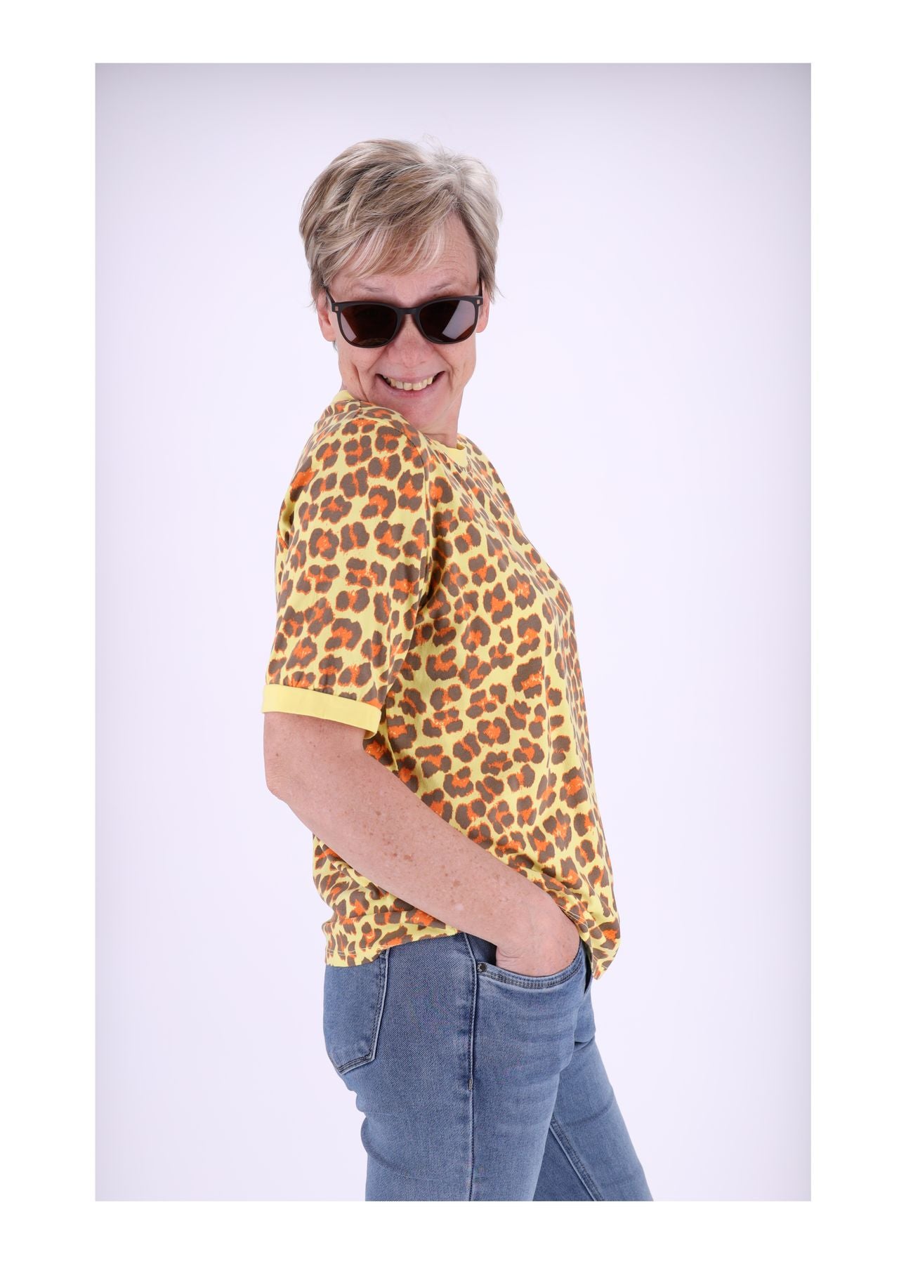 T-Shirt Damen Leo Neon