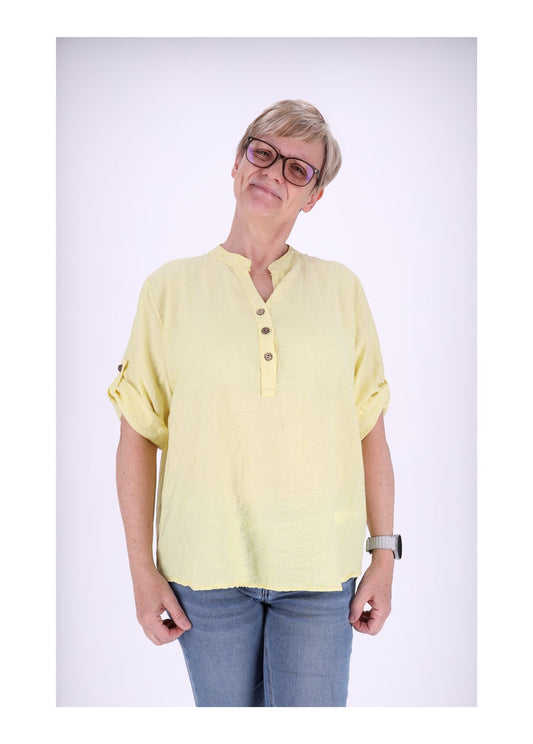 Blusenshirt Kurzarm Krempelarm