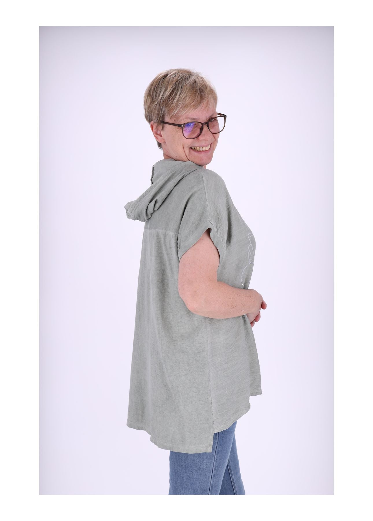 T-Shirt Damen Kapuze