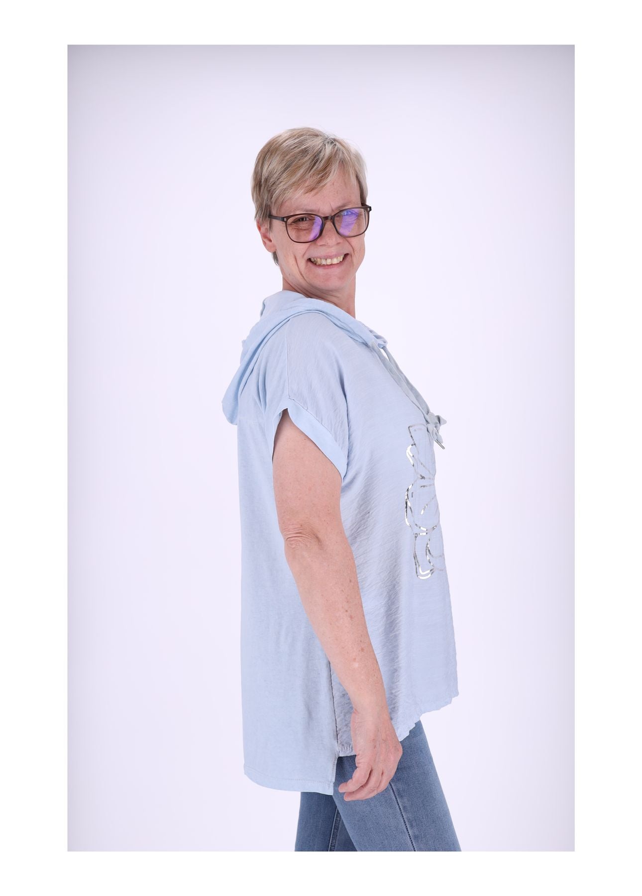 T-Shirt Damen Kapuze