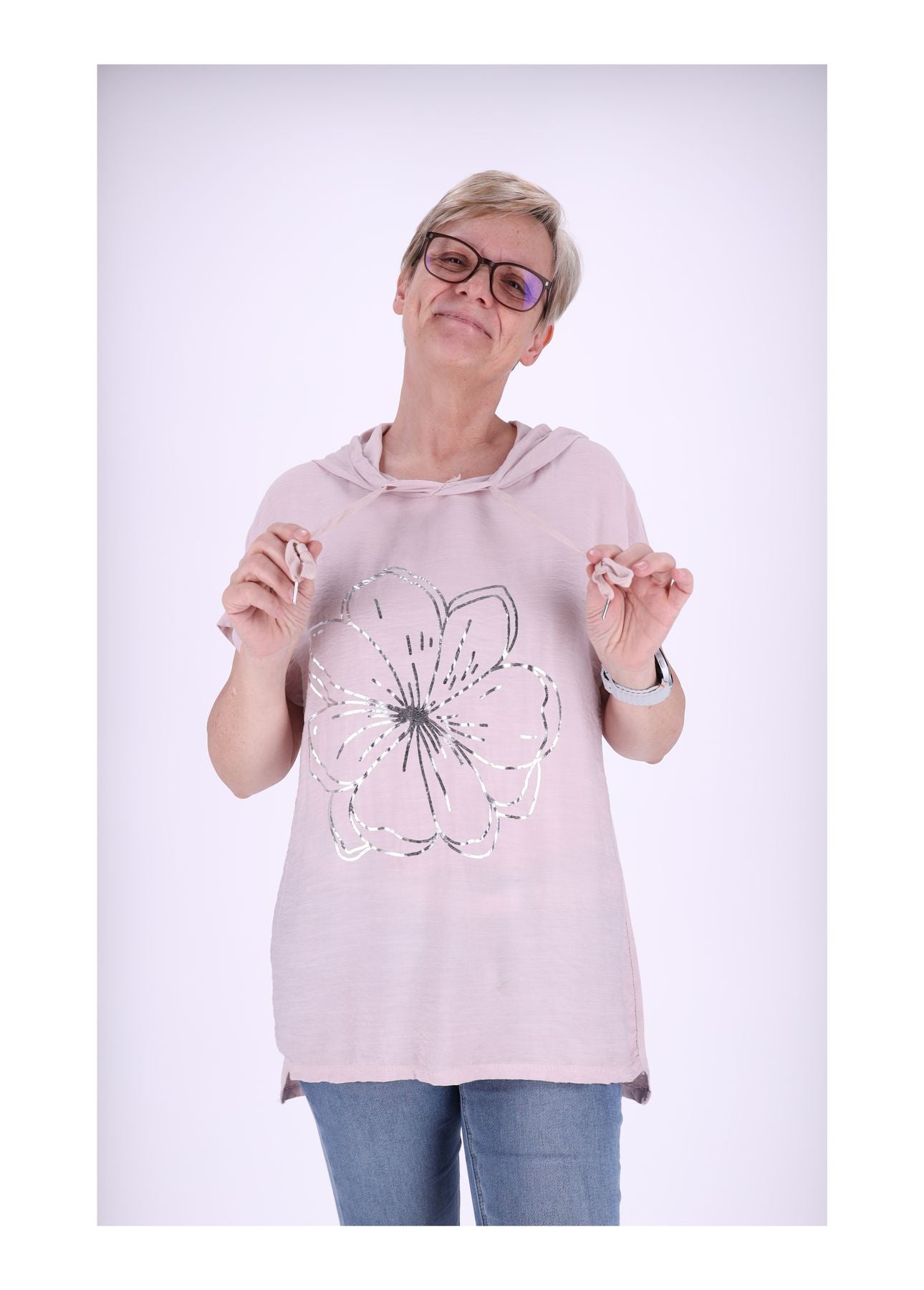 T-Shirt Damen Kapuze