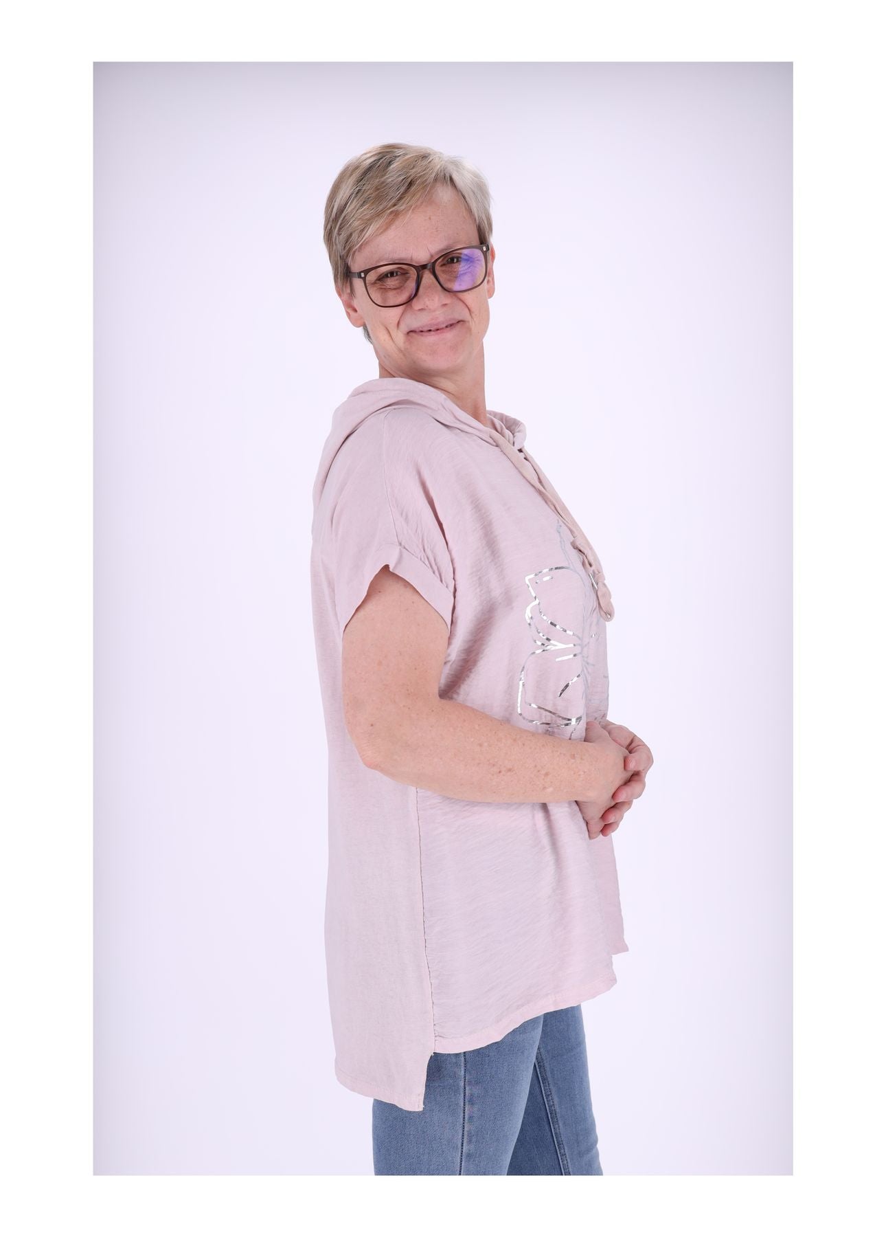 T-Shirt Damen Kapuze