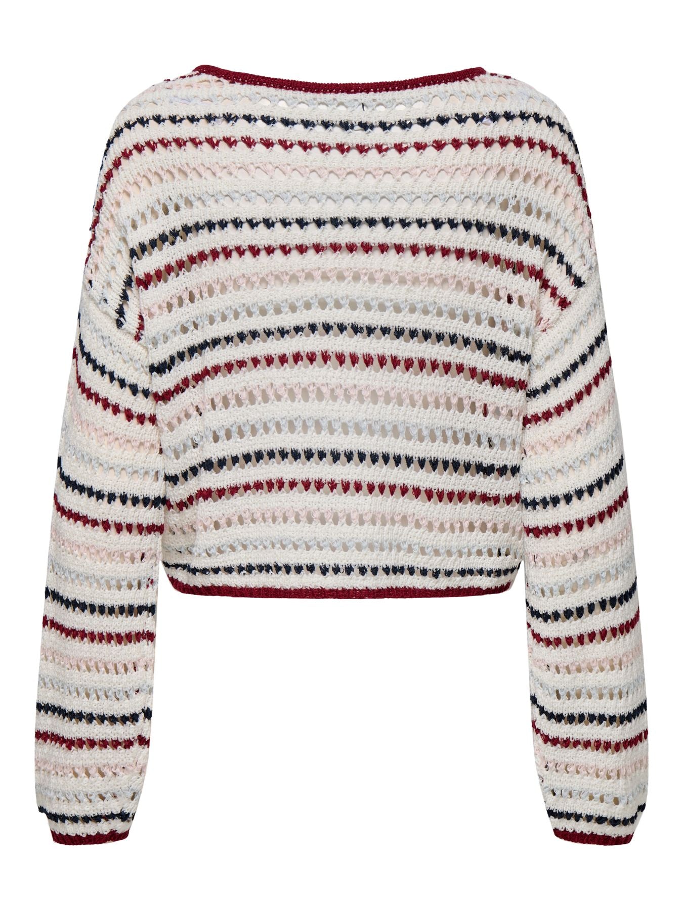Damen ONLGEENA LS SHORT STRIPE BOATNECK C