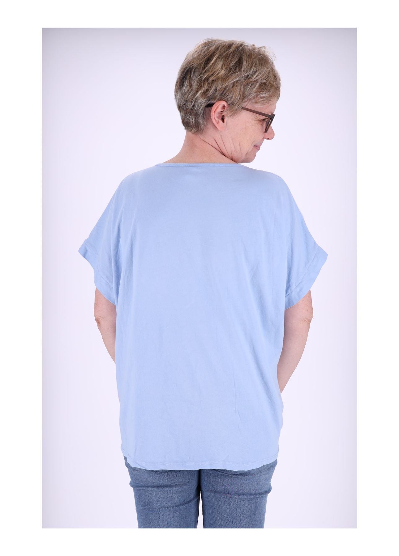 T-Shirt Damen Print kleine Blumen