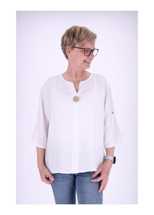 1/2 Arm Shirt Damen Krempelarm