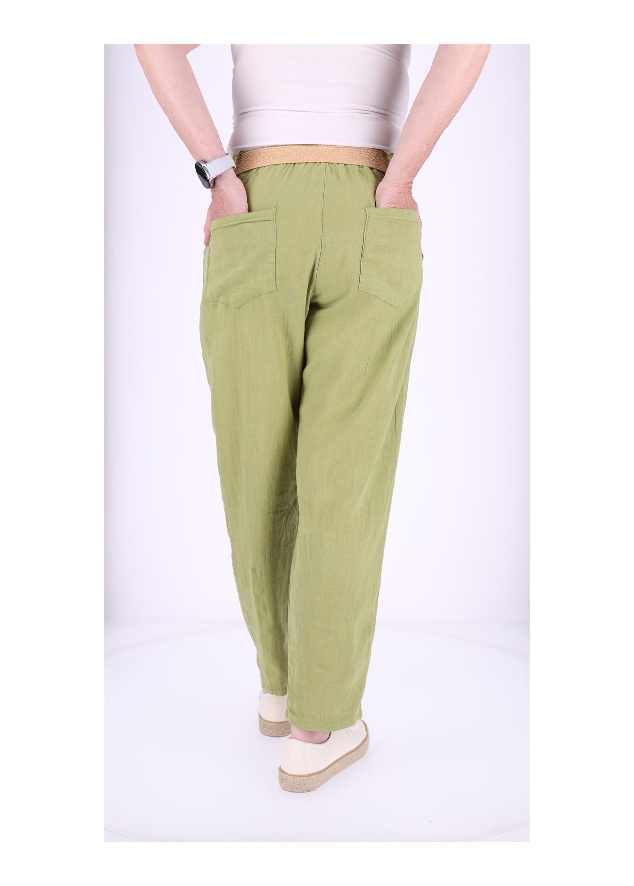 Leinenhose Damen mit Gürtel