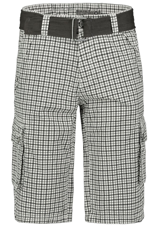 Herren HAKA Cargo Short,Karo Druck, schräg
