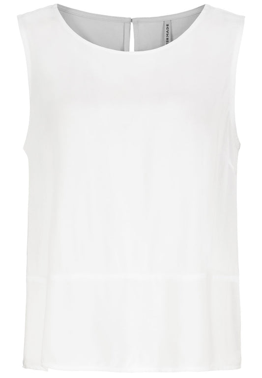 Damen DOB Bluse, ohne Ärmel, Rundhals mit