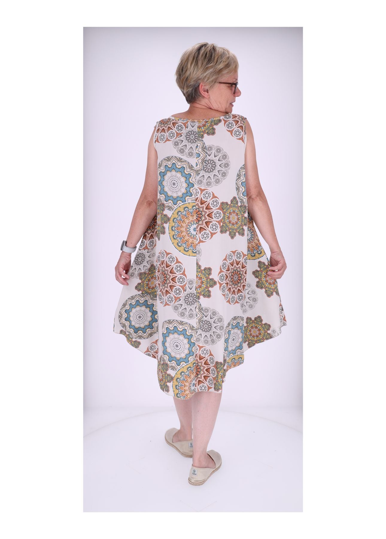 Trägerkleid AOP Kaleidoskop